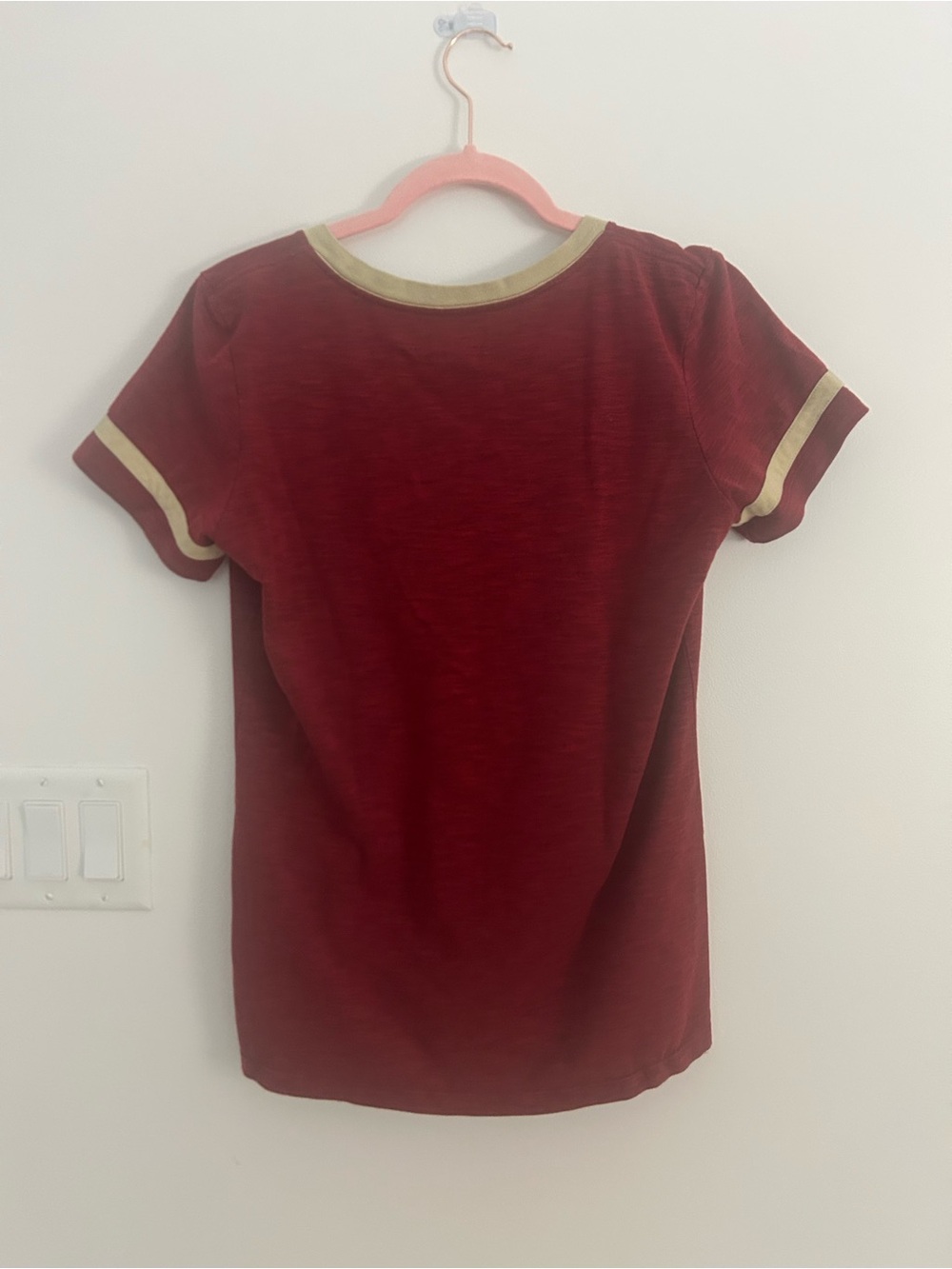 Nike Dri-FIT Florida State Seminoles FSU Womens Small V Neck T Shirt Garnet - Picture 3 of 6